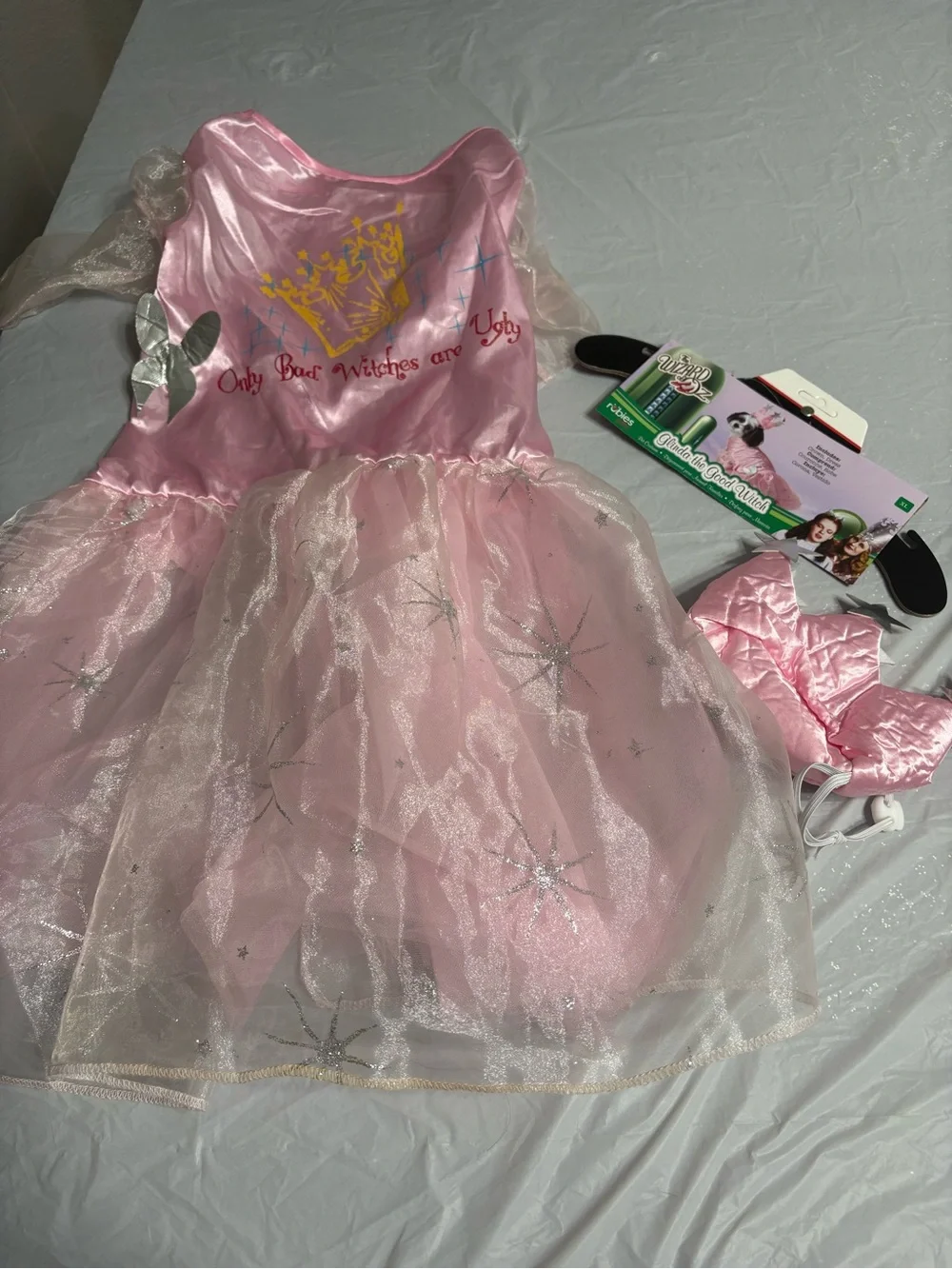 Dog Pink Princess Fairy Costume Dress with Sparkle Tulle